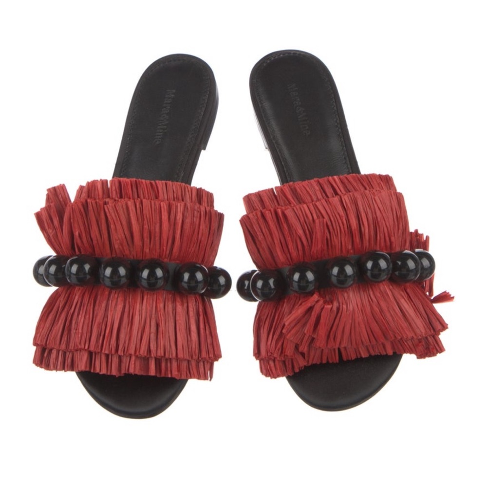 Mara & Mine Raffia beaded sandals !